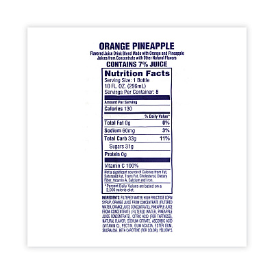 Welch's Fruit Juice Variety Pack, Fruit Punch, Grape, and Orange Pineapple, 10 oz Bottles, 24/Carton (GRR90000105)
