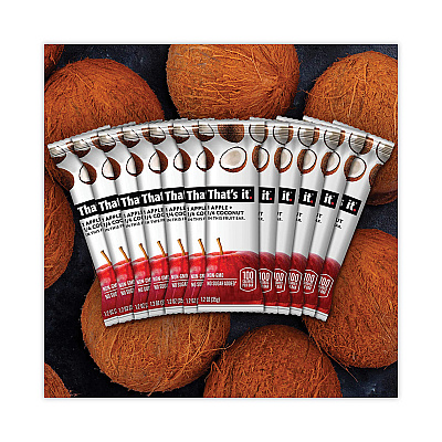 Thats it Nutrition Bar, Gluten Free Apple and Coconut Fruit, 1.2 oz Bar, 12/Carton (GRR30700256)