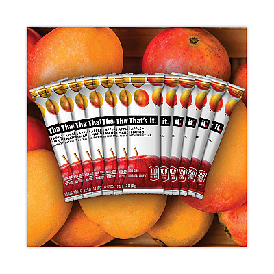 Thats it Nutrition Bar, Gluten Free Apple and Mango Fruit, 1.2 oz Bar, 12/Carton (GRR30700257)