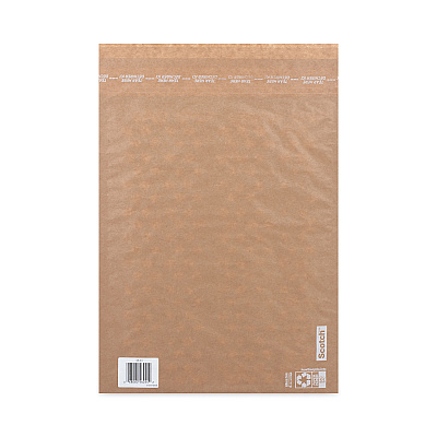Scotch Curbside Recyclable Padded Mailer, #5, Bubble Cushion, Self-Adhesive Closure, 12 x 17.25, Natural Kraft, 100/Carton (MMMCR51)
