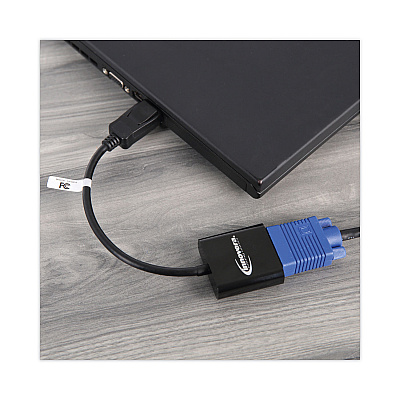 Innovera DisplayPort to VGA Adapter, 0.65 ft, Black (IVR50010)