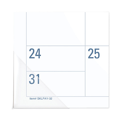 AT-A-GLANCE Academic Large Print Desk Pad, 21.75 x 17, White/Blue Sheets, 12 Month (July to June): 2025 to 2026 (SKLPAY32)