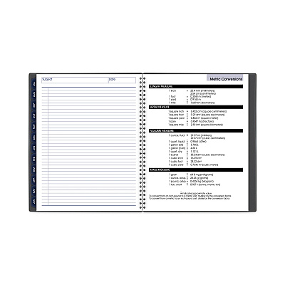 AT-A-GLANCE DayMinder Academic Monthly Desktop Planner, Twin-Wire Binding, 11 x 8.5, Charcoal Cover, 12-Month (July to June): 2025-2026 (AYC47045)