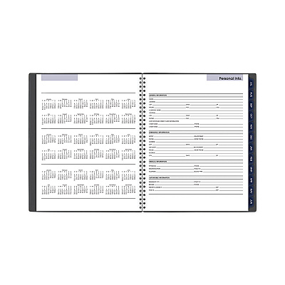 AT-A-GLANCE DayMinder Academic Monthly Desktop Planner, Twin-Wire Binding, 11 x 8.5, Charcoal Cover, 12-Month (July to June): 2025-2026 (AYC47045)