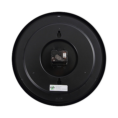 Universal Indoor/Outdoor Round Wall Clock, 13.5" Overall Diameter, Black Case, 1 AA (sold separately) (UNV11381)