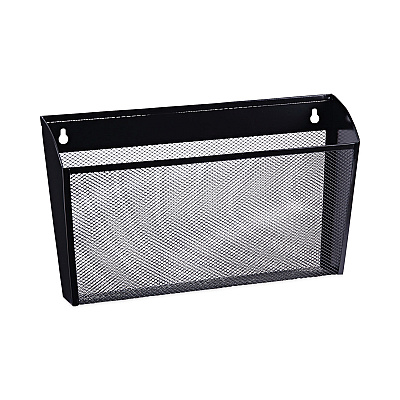 Universal Mesh Three-Pack Wall Files, 3 Sections, Letter Size, 14.13" x 3.38" x 8.5", Black (UNV20011)