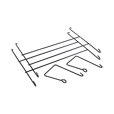 Universal Mesh Three-Pack Wall Files, 3 Sections, Letter Size, 14.13" x 3.38" x 8.5", Black (UNV20011)
