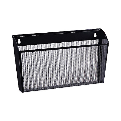 Universal Metal Mesh Wall File, Letter Size, 14" x 3.1" x 8.2", Black (UNV20026)