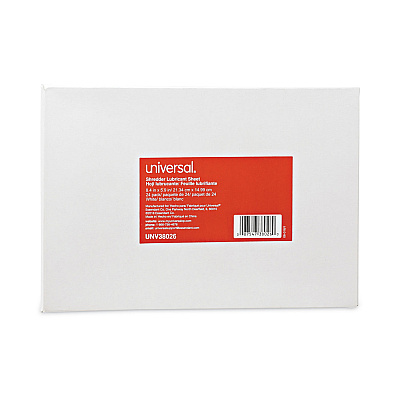 Universal Shredder Lubricant Sheets, 8.4 x 5.9, 24 Sheets/Pack (UNV38026)