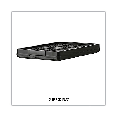 Universal Filing/Storage Tote, Letter Files, 20.13" x 14.63" x 10.75", Black (UNV40015)