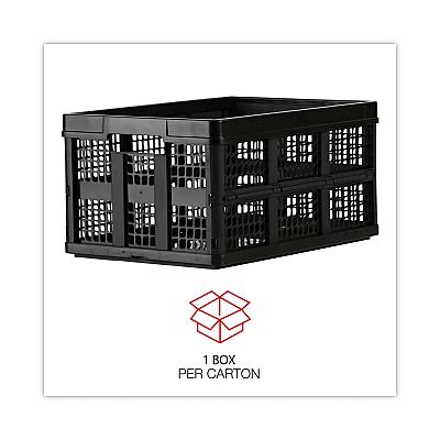 Universal Filing/Storage Tote, Letter Files, 20.13" x 14.63" x 10.75", Black (UNV40015)