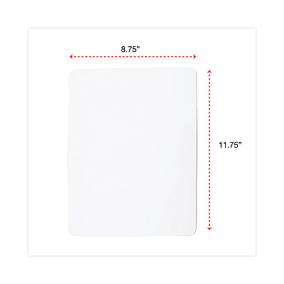 Universal Lap/Learning Dry-Erase Board, Unruled, 11.75 x 8.75, White Surface, 6/Pack (UNV43910)