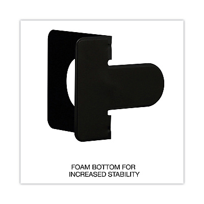 Universal Economy Bookends, Nonskid, 4.75 x 5.25 x 5, Heavy Gauge Steel, Black, 1 Pair (UNV54055)