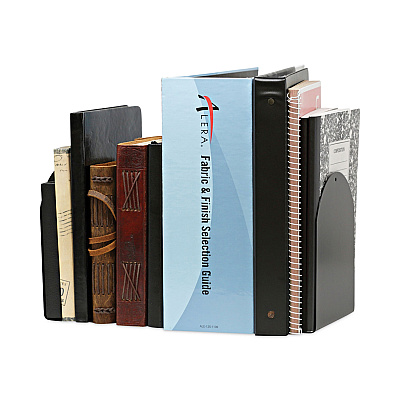 Universal Magnetic Bookends, 6 x 5 x 7, Metal, Black, 1 Pair (UNV54071)