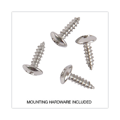 Universal Wall Mount Sign Holder, 11 x 8.5, Horizontal, Clear, 2/Pack (UNV76883)