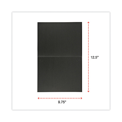 Universal Certificate/Document Cover, 8.5 x 11; 8 x 10; A4, Black, 6/Pack (UNV76895)
