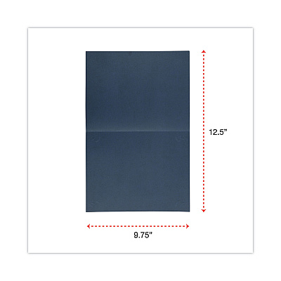 Universal Certificate/Document Cover, 8.5 x 11; 8 x 10; A4, Navy, 6/Pack (UNV76897)