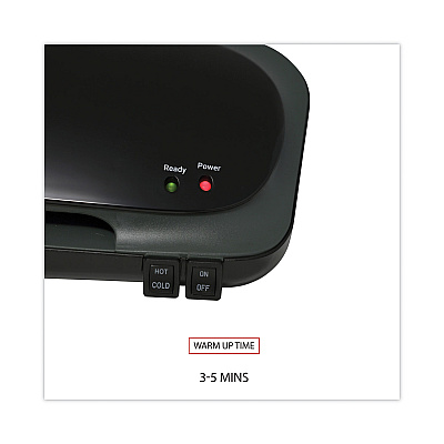 Universal Deluxe Desktop Laminator, Two Rollers, 9" Max Document Width, 5 mil Max Document Thickness (UNV84600)