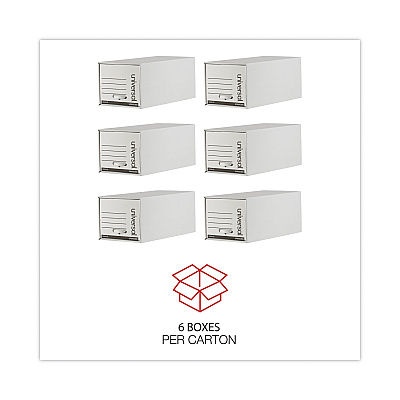 Universal Heavy-Duty Storage Drawers, Letter Files, 14" x 25.5" x 11.5", White, 6/Carton (UNV85300)