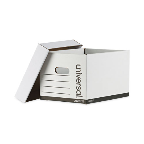 Universal Professional-Grade Heavy-Duty Storage Boxes, Letter/Legal Files, White, 12/Carton (95225)