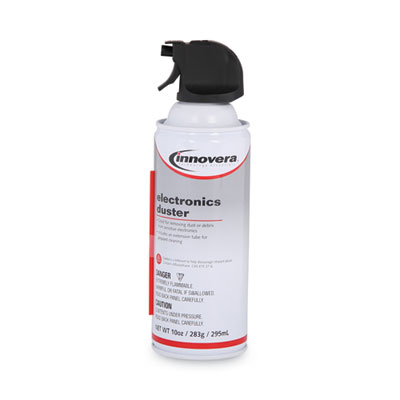 Innovera Compressed Air Duster Cleaner, 10 oz Can, 6/Pack (IVR10016)