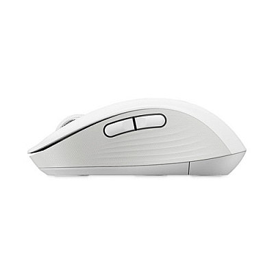Logitech Signature M650 for Business Wireless Mouse, Large, 2.4 GHz Frequency, 33 ft Wireless Range, Right Hand Use, Off White (LOG910006347)