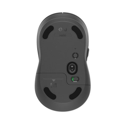 Signature M650 Wireless Mouse, Medium, 2.4 GHz Frequency, 33 ft Wireless Range, Right Hand Use, Graphite (910006250)