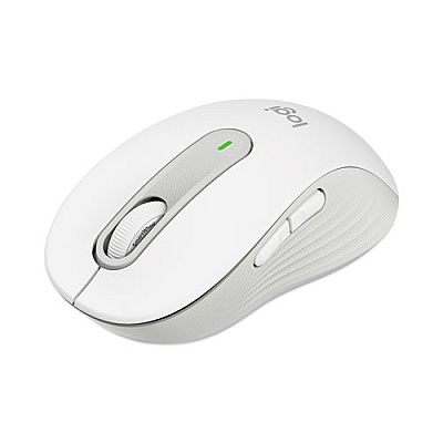 Logitech Signature M650 for Business Wireless Mouse, Large, 2.4 GHz Frequency, 33 ft Wireless Range, Right Hand Use, Off White (LOG910006347)