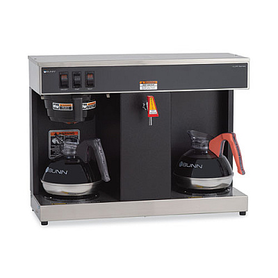 BUNN VLPF 12-Cup Automatic Coffee Brewer, Gray/Stainless Steel (BUN074000005)