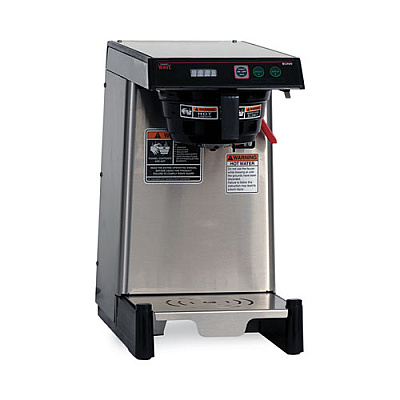 BUNN WAVE15-APS Low Profile Automatic Airpot Coffee Brewer, 12-Cup, Gray/Stainless Steel (BUN399000005)
