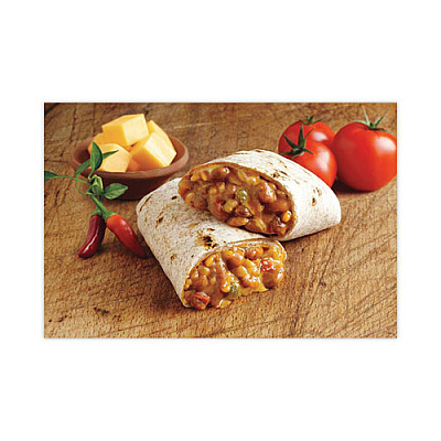 Amy's Cheddar Cheese, Bean and Rice Burrito, 6 oz Pouch, 4/Carton (GRR90300142)