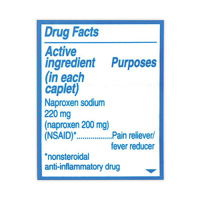 Aleve Pain Reliever Tablets 220 mg, 320/Bottle (GRR22000849)