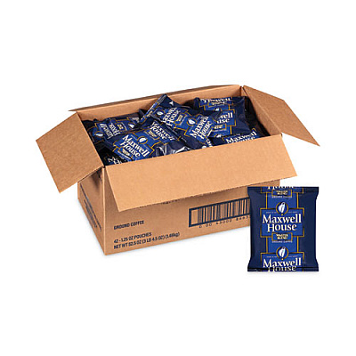 Maxwell House Master Blend Ground Coffee, 1.25 oz Fraction Pack, 42/Carton (GRR20902528)