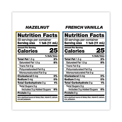 Coffee-mate Liquid Coffee Creamer, French Vanilla/Hazelnut/Italian Sweet Creme/Original, 0.37 oz, 200/Carton (GRR28300012)