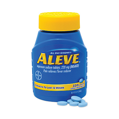 Aleve Pain Reliever Tablets 220 mg, 320/Bottle (GRR22000849)