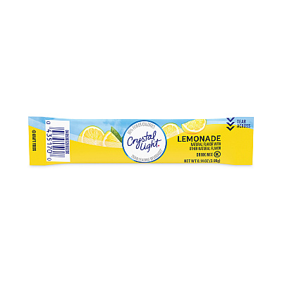 Crystal Light Flavored Drink Mix Pitcher Packs, Lemonade, 0.14 oz Packets, 16 Packets/Pouch, 1 Pouch/Carton (GRR22000552)