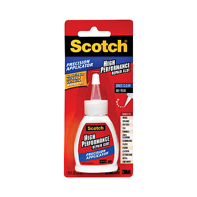 Scotch Maximum Strength All-Purpose High-Performance Repair Glue, 1.25 oz, Dries Clear (MMMADH669)