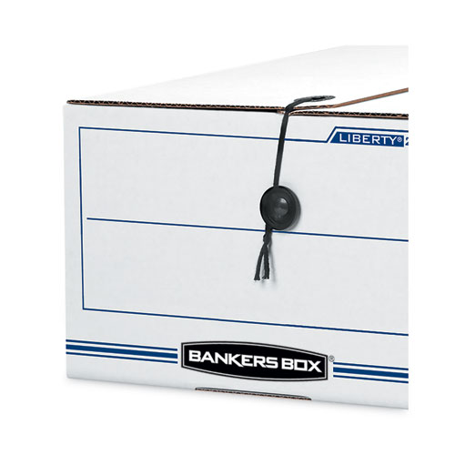 Bankers Box STOR/FILE Medium-Duty Strength Storage Boxes, Letter Files, 12.25" x 24" x 10.75", Kraft/Green, 12/Carton (00773)