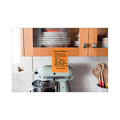 Post-it Notes Super Sticky Pads in Energy Boost Collection Colors, Note Ruled, 5" x 8", 45 Sheets/Pad, 4 Pads/Pack (MMM5845SSUC)