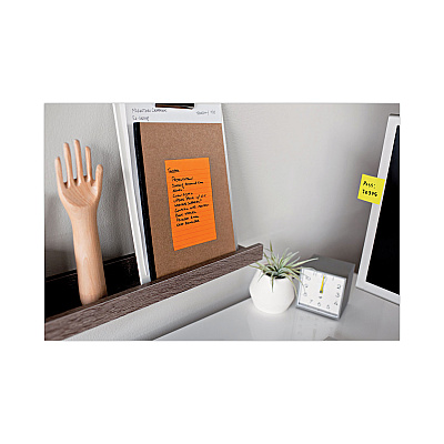 Post-it Notes Super Sticky Pads in Energy Boost Collection Colors, Note Ruled, 5" x 8", 45 Sheets/Pad, 4 Pads/Pack (MMM5845SSUC)