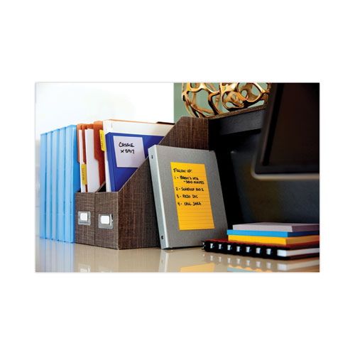 Post-it Pads in New York Collection Colors, Note Ruled, 4" x 6", 100 Sheets/Pad, 5 Pads/Pack (6605SSNY)