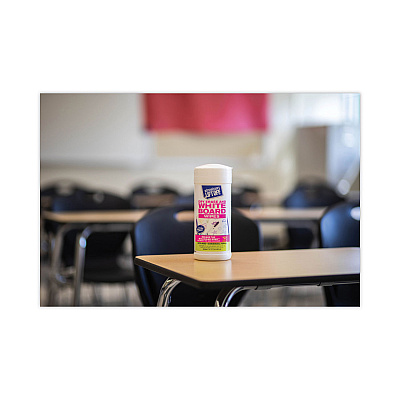 Motsenbocker's Lift-Off Dry Erase Cleaner Wipes, Cloth, 7 x 12, 40/Canister, 6 Canisters/Carton (MOT42703CT)