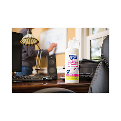 Motsenbocker's Lift-Off Dry Erase Cleaner Wipes, Cloth, 7 x 12, 40/Canister, 6 Canisters/Carton (MOT42703CT)