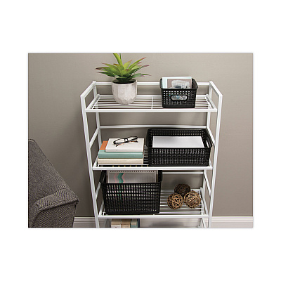 Advantus Weave Bins, 13.63 x 10.75 x 9, Black, 3/Pack (AVT40329)