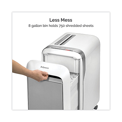 Fellowes Powershred LX220 Micro-Cut Shredder, 20 Manual Sheet Capacity, White (5015501)