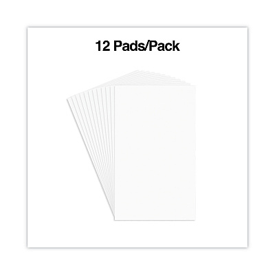Universal Scratch Pads, Unruled, 3 x 5, White, 100 Sheets, 12/Pack (UNV35613)