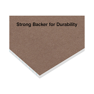 Universal Premium Ruled Writing Pads with Heavy-Duty Back, Narrow Rule, Black Headband, 50 White 5 x 8 Sheets, 12/Pack (UNV57300)