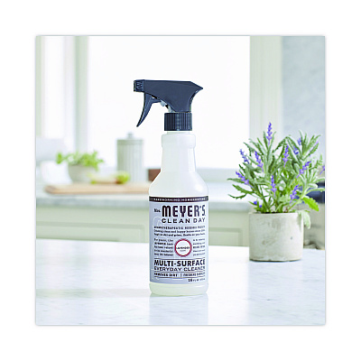 Mrs. Meyer's Multi Purpose Cleaner, Lavender Scent, 16 oz Spray Bottle, 6/Carton (SJN323568)