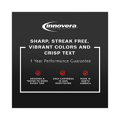 Innovera Remanufactured Black Ink, Replacement for 67XL (IVR3YM57AN), 240 Page-Yield