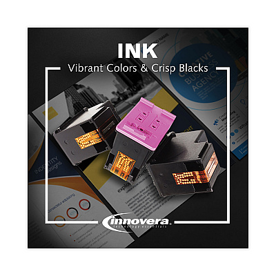 Innovera Remanufactured Black Ink, Replacement for 67XL (IVR3YM57AN), 240 Page-Yield
